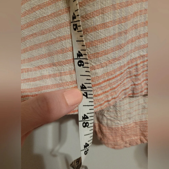 J. Jill Pure Jill Linen Blend Striped Maxi Dress sz M - Picture 7 of 10